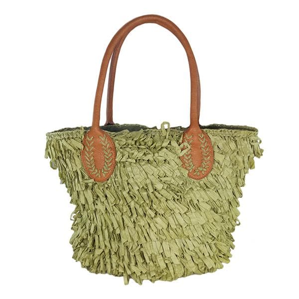 Straw tote bag for women