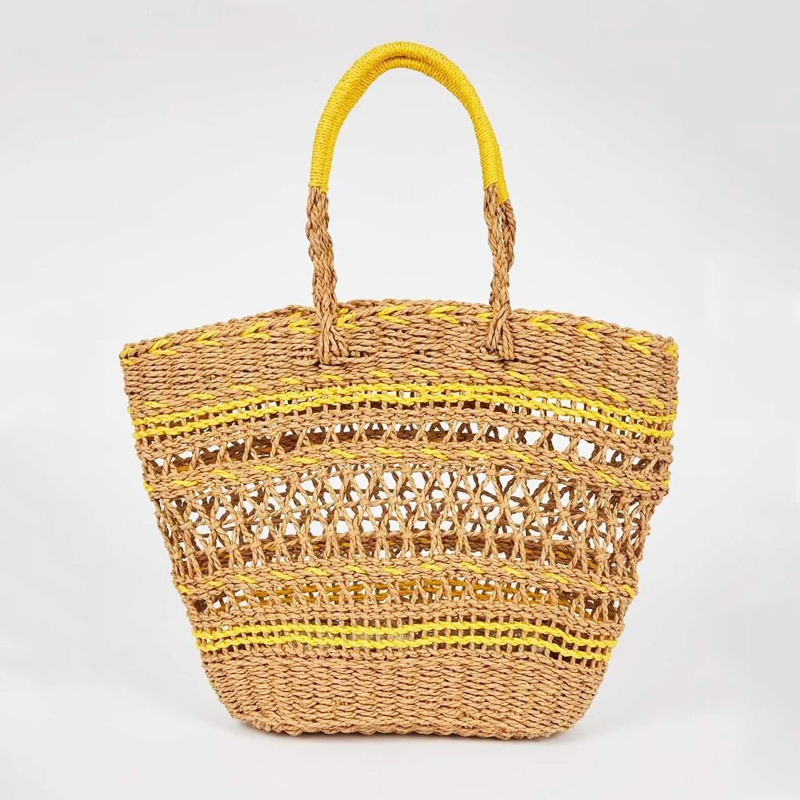Unlined Straw Tote