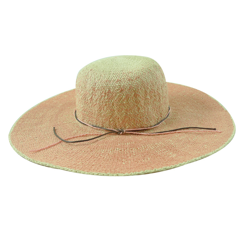 Wide brim straw bucket hats for women beach hats