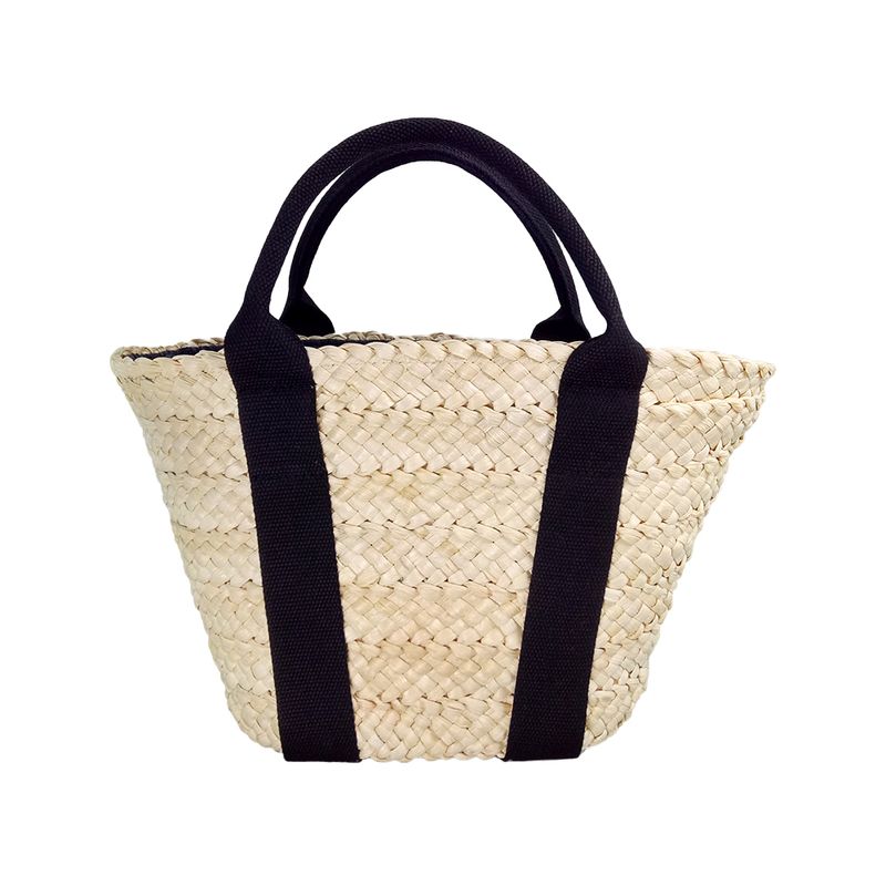 fashion cornhusk straw tote handbag