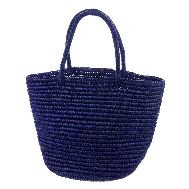 raffia straw tote bag