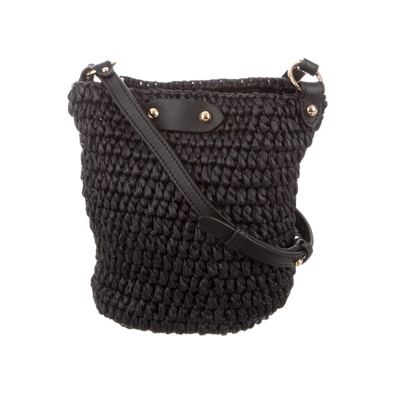 real raffia straw shoulder bag