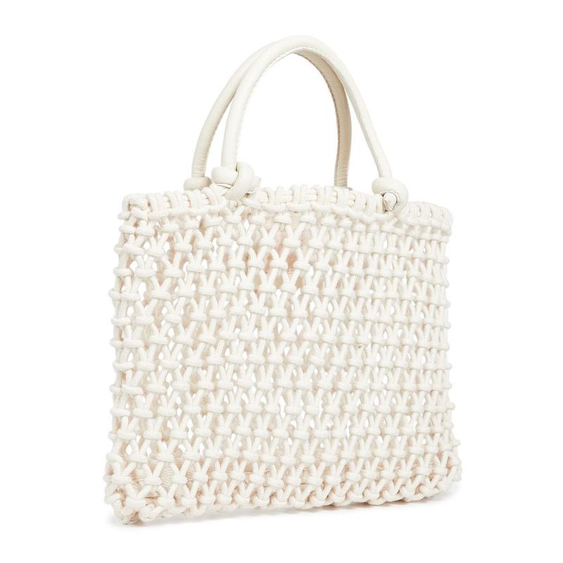 fabric crocheted Sandy tote bag