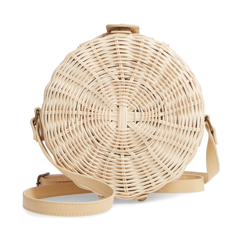 Woven Rattan Circle Bag