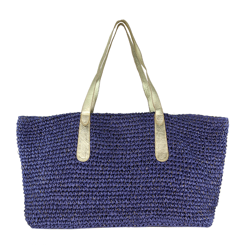 Large Straw Tote Beach Bag