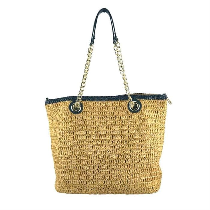 exclusive raffia tote bag