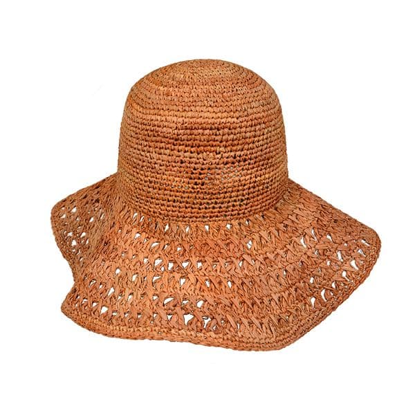lady straw raffia summer hat with wide brim
