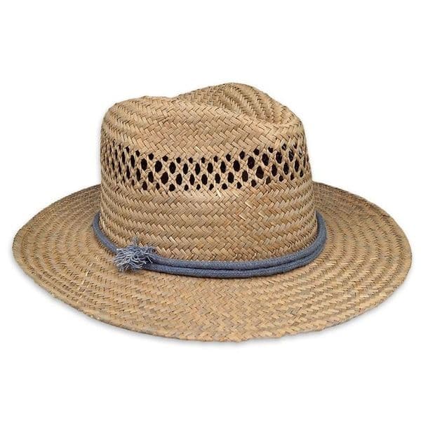 Panama Straw Summer Fedora Beach Trilby Sun Hats Short Brim For Men