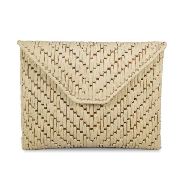 straw envelope clutch