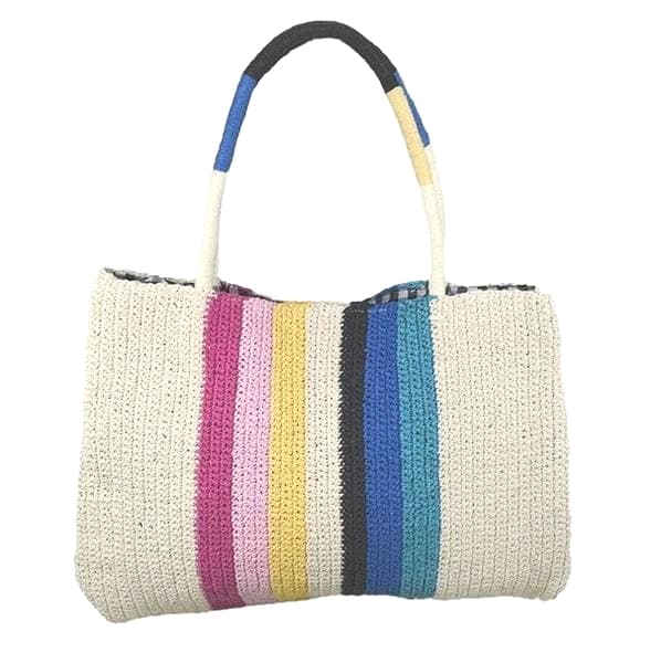 tight weave straw tote bag