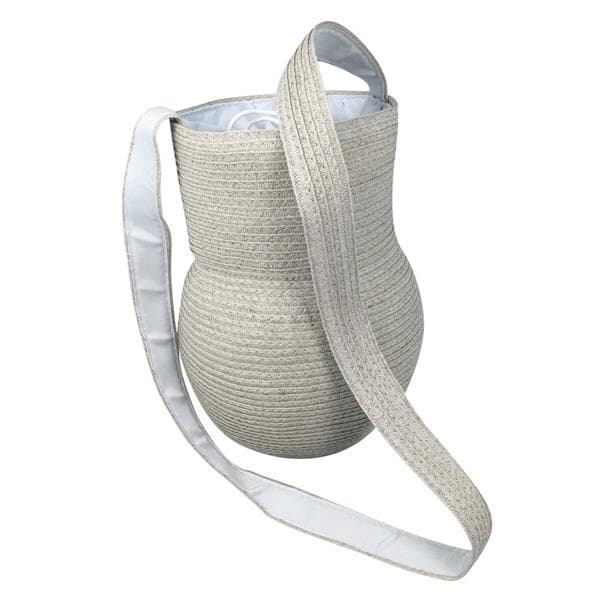Handmade woven straw bucket bags