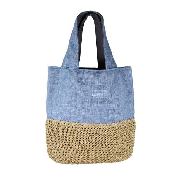 small straw tote bag