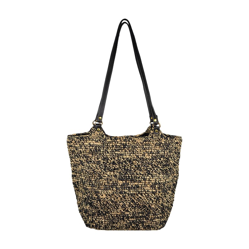 straw raffia shoulder bag