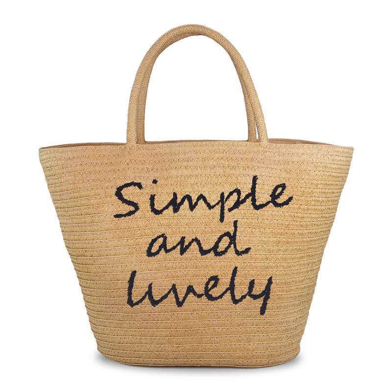 simple straw tote