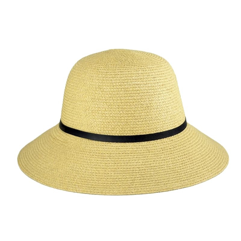 Paper braid straw bucket hat