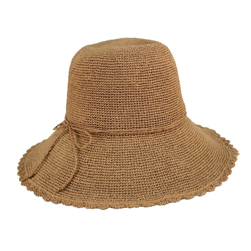 coco women wide brim cap foldable straw hat