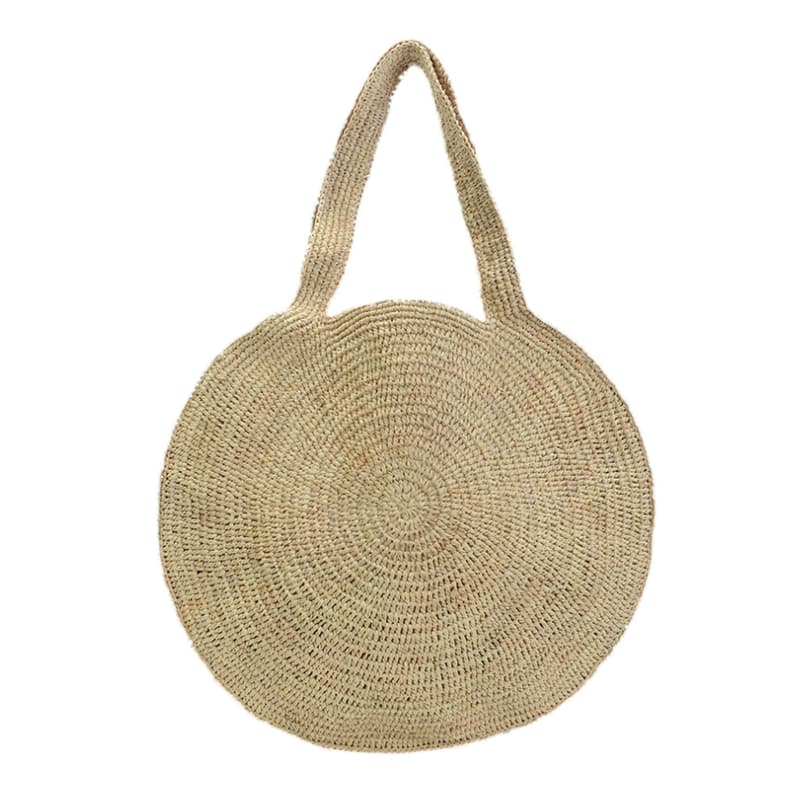 Ready to ship raffia straw tote bag