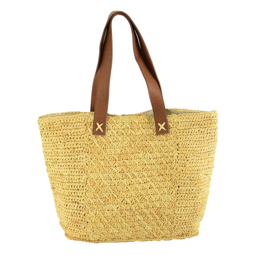 raffia tote bag for SS20