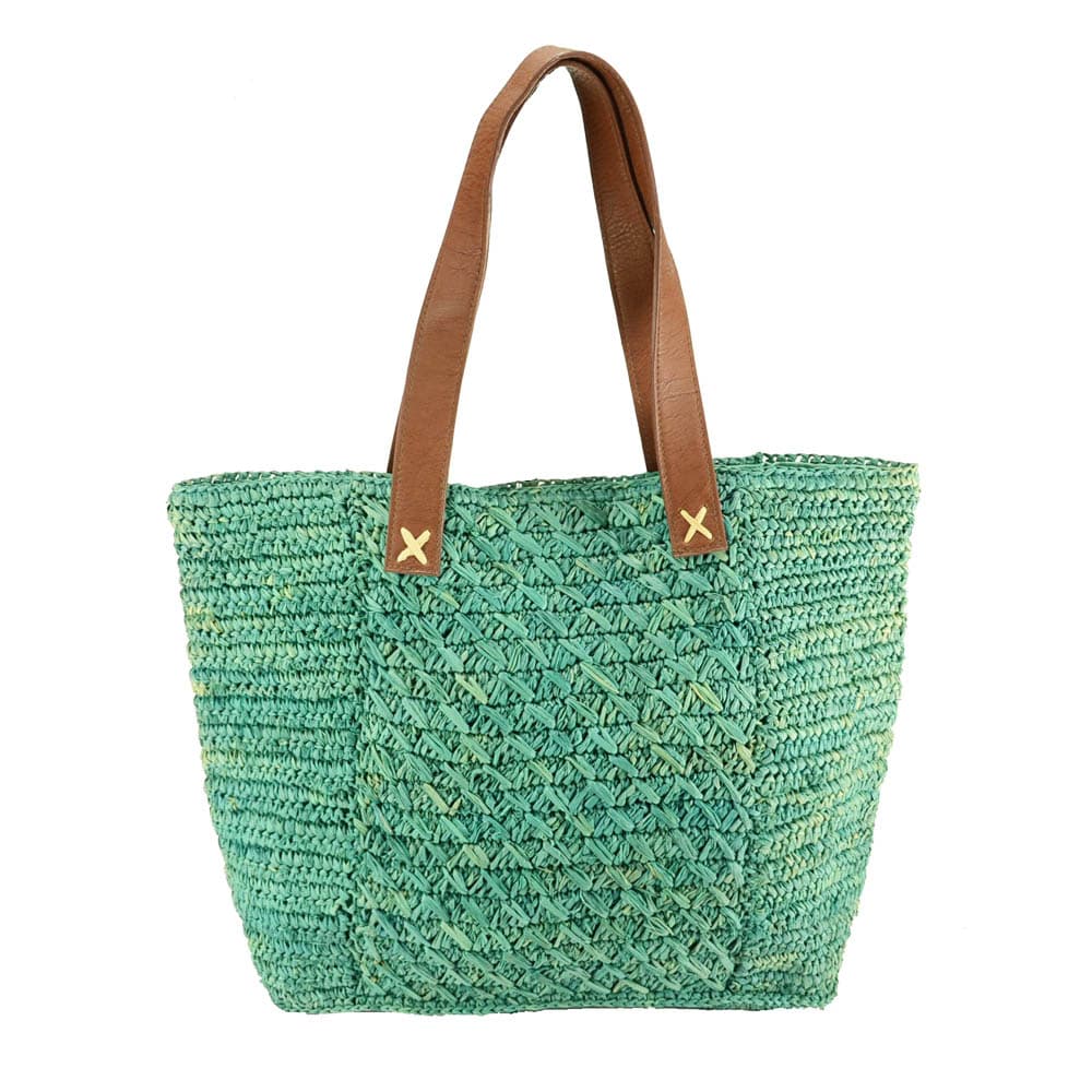 raffia tote bag for SS20|natural raffia|cotton lining