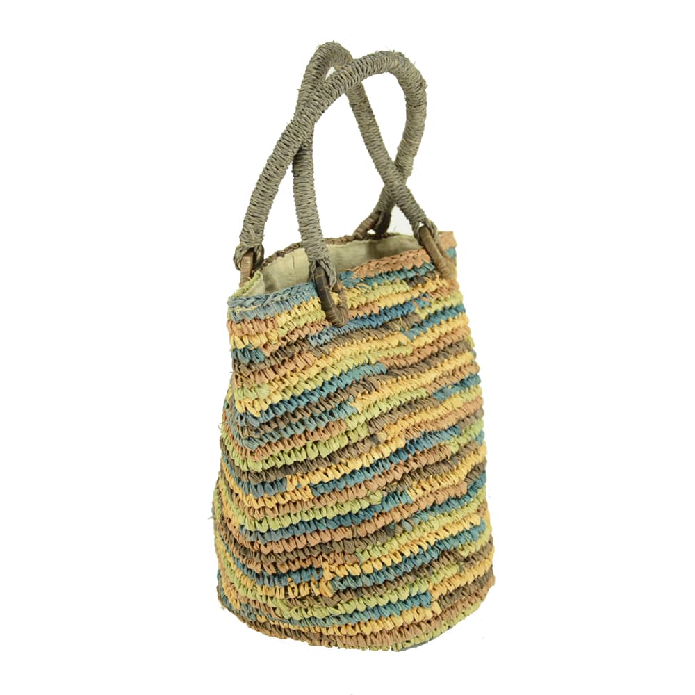 cute raffia tote bag for women|handmade raffia tote