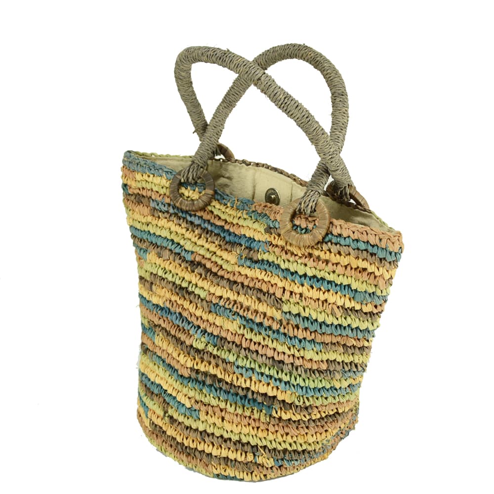 cute raffia tote bag for women