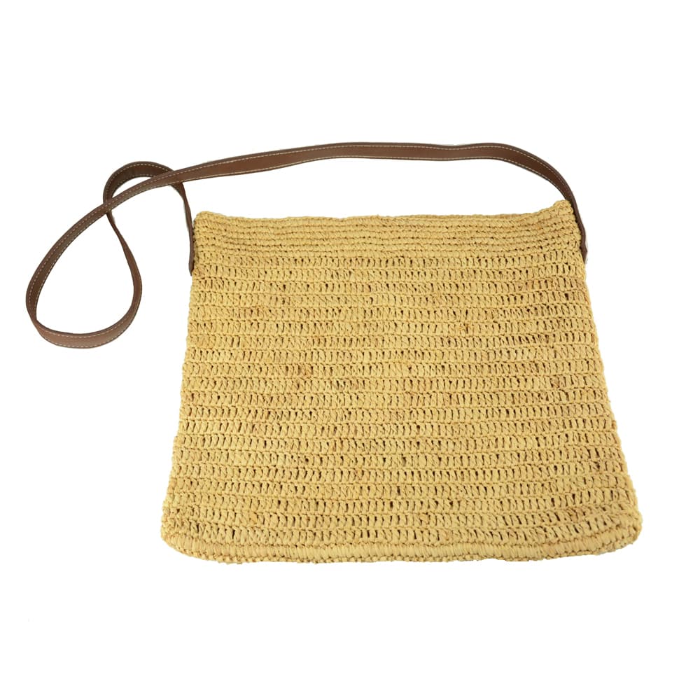 China raffia straw crossbody bag