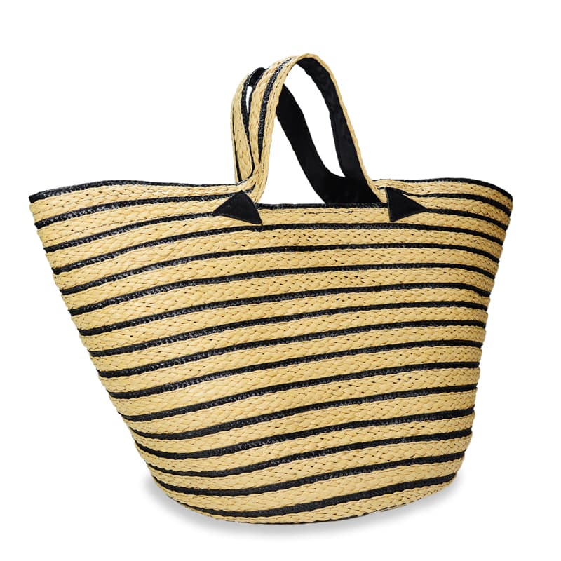 Macy striped straw tote