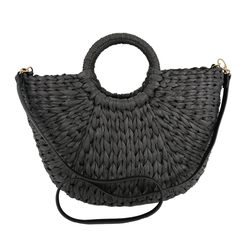 black straw tote bag shop from China