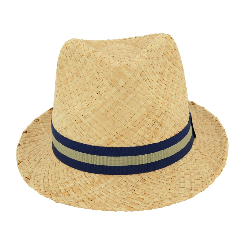 FEATHER lightweight raffia hat