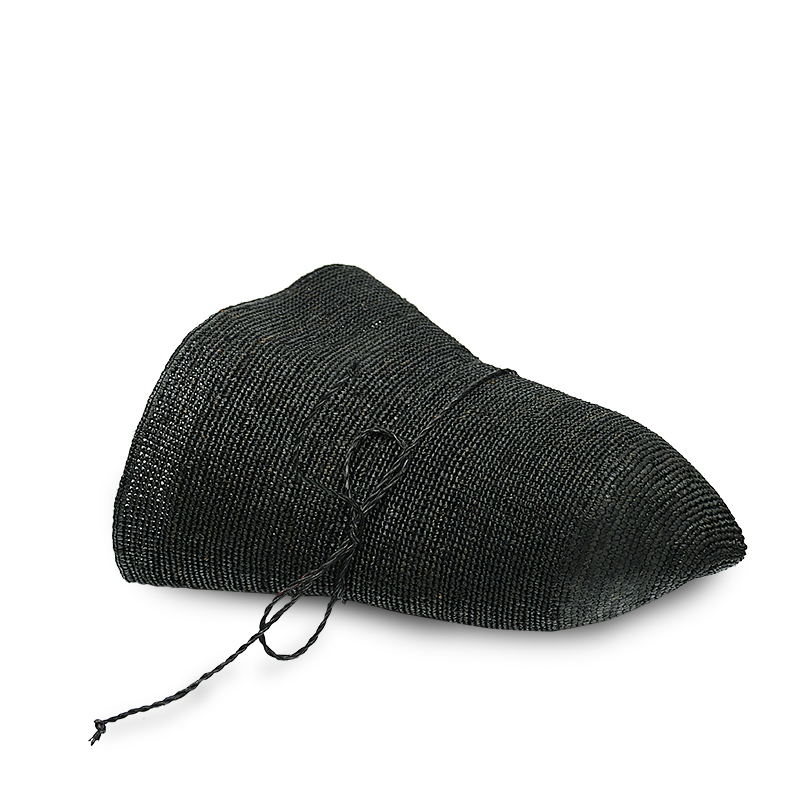 black raffia bucket hat for women
