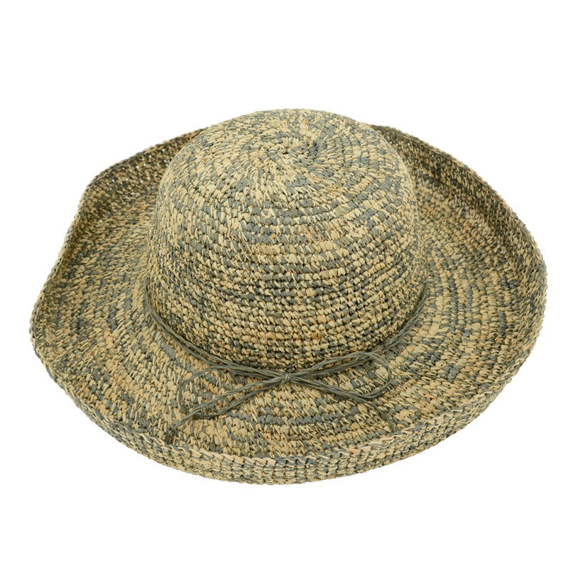 multicolor woven straw raffia hats