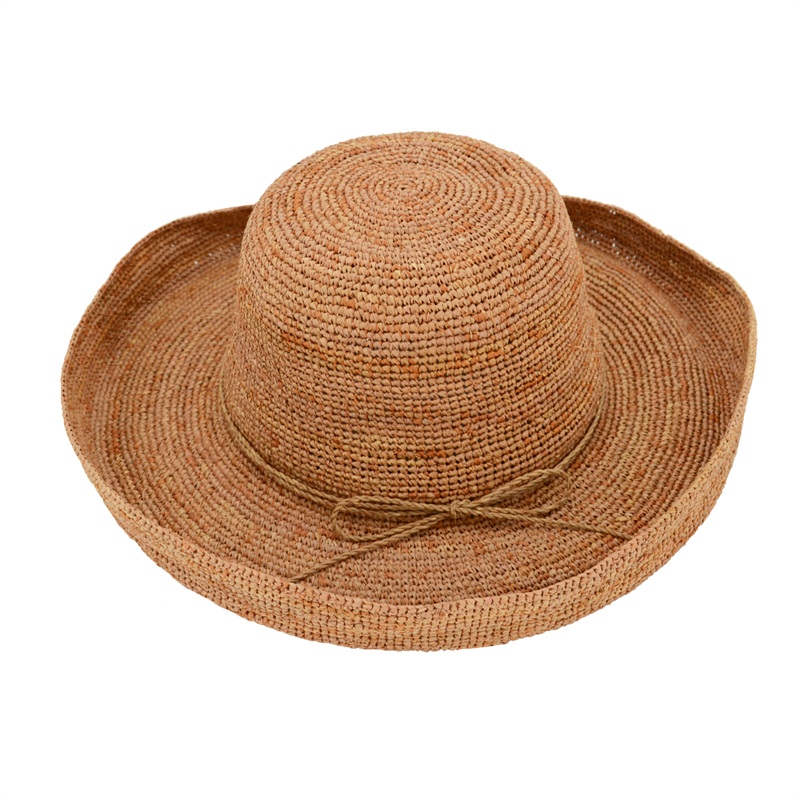 wide brim raffia beach hats in brown