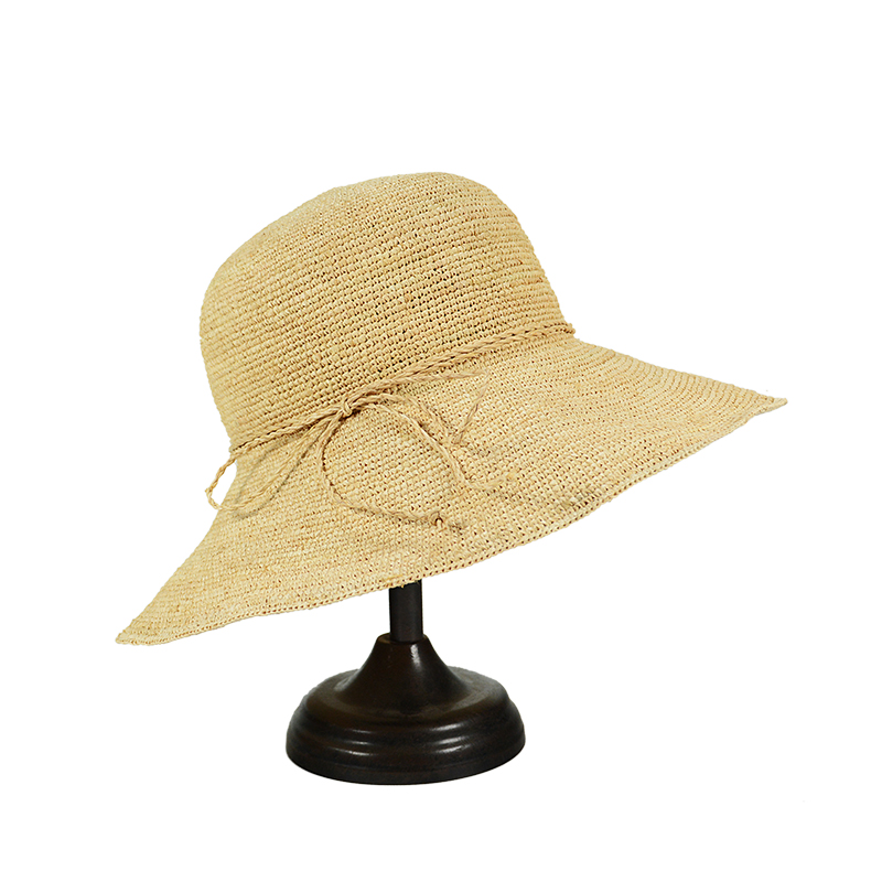 Orientnew straw bucket hat womens natural raffia