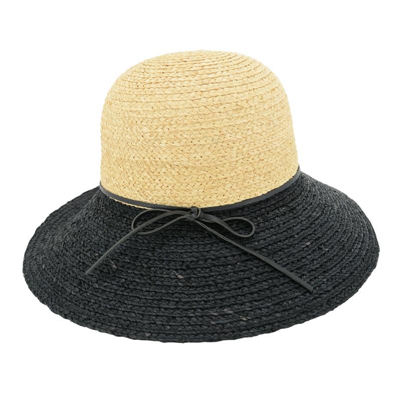 Lightweight simple raffia braid sun hat