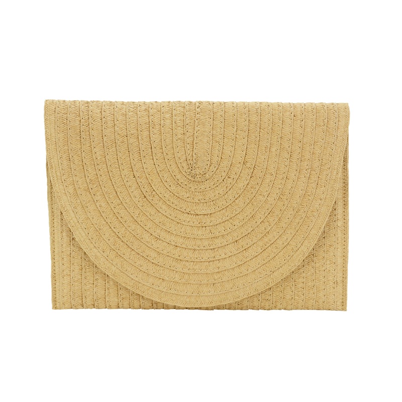 straw envelope clutch bag