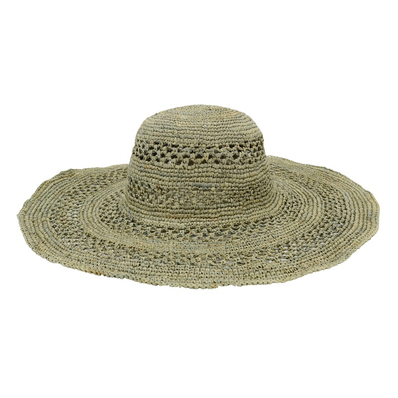 extra wide brim raffia straw hat