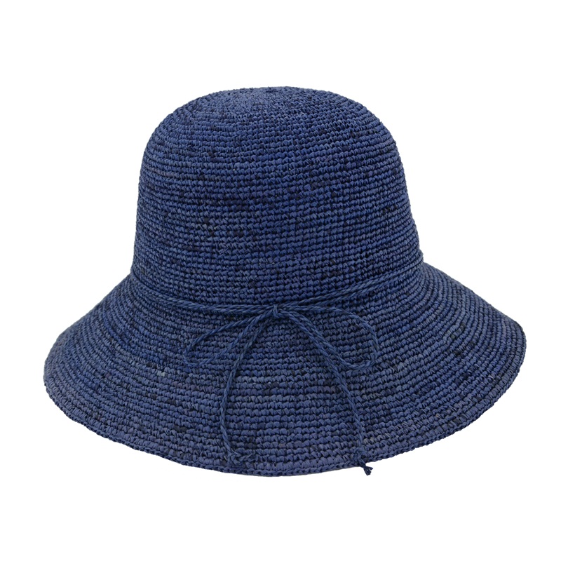 Lola crocheted raffia hat