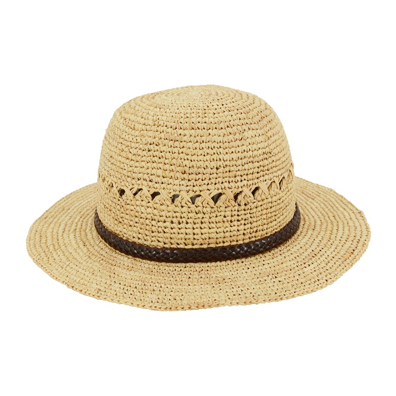 handmade summer floppy women raffia straw hat