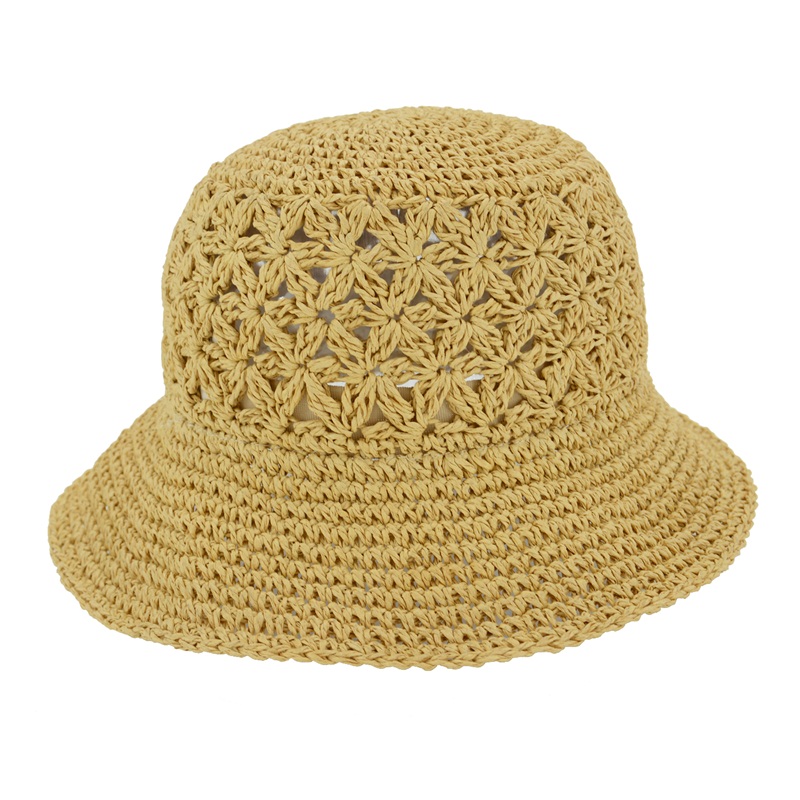 Paper Straw Crocheted Bucket Hat