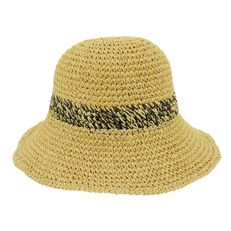 100% handmade crocheted straw hats