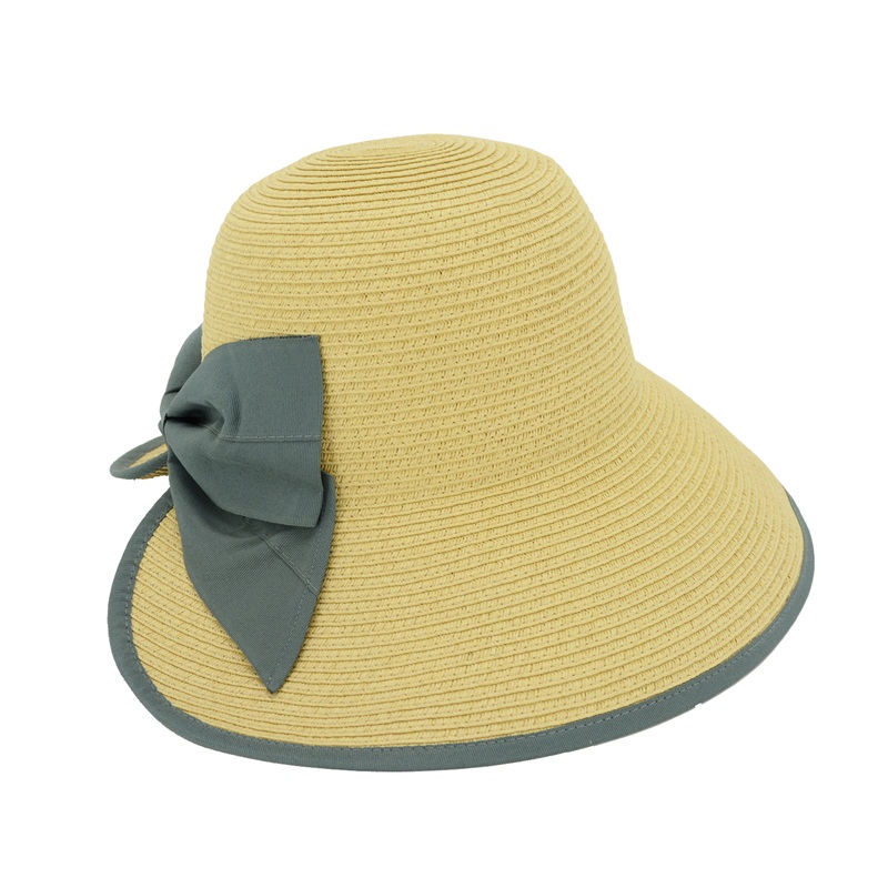 Wide brim paper braid straw sun hat for the summer