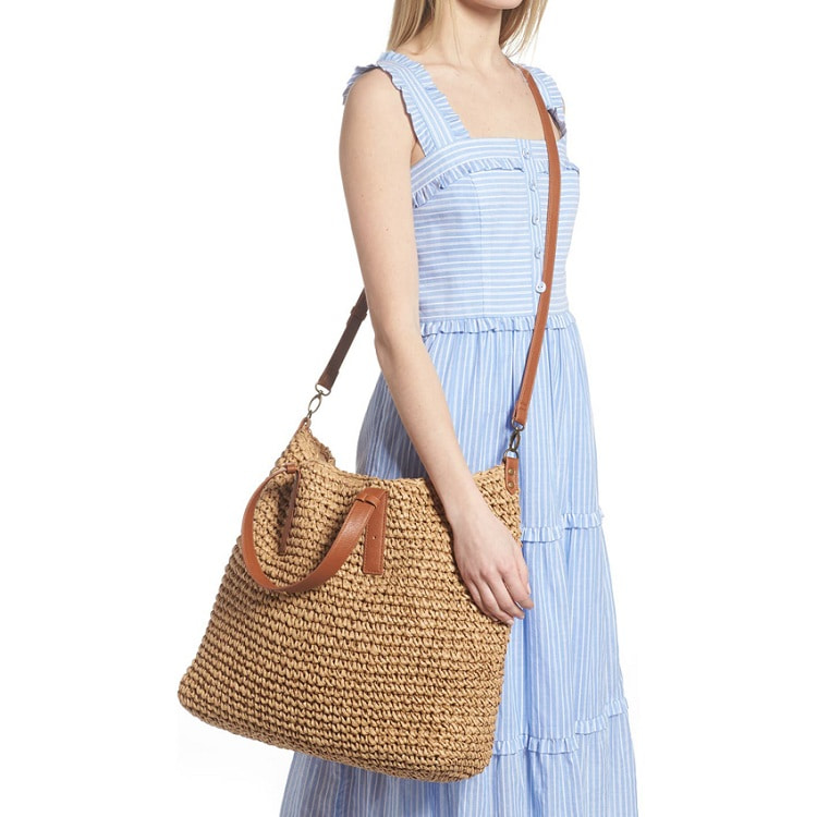 Large Woven Straw Tote