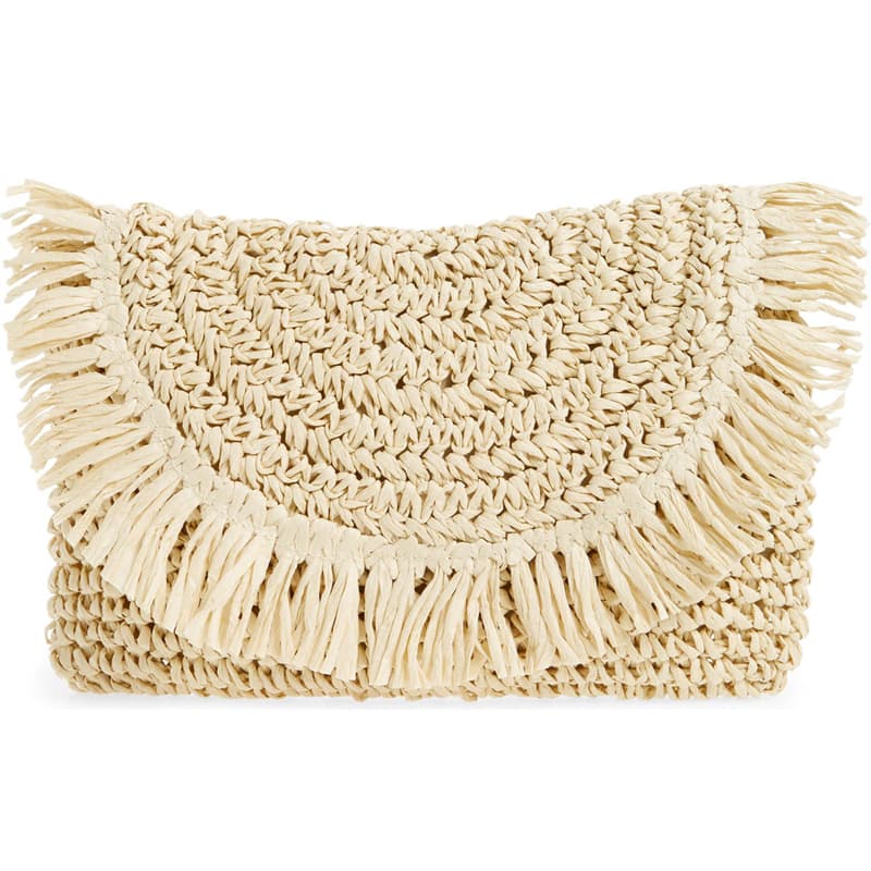 Soft Straw Clutch made in China