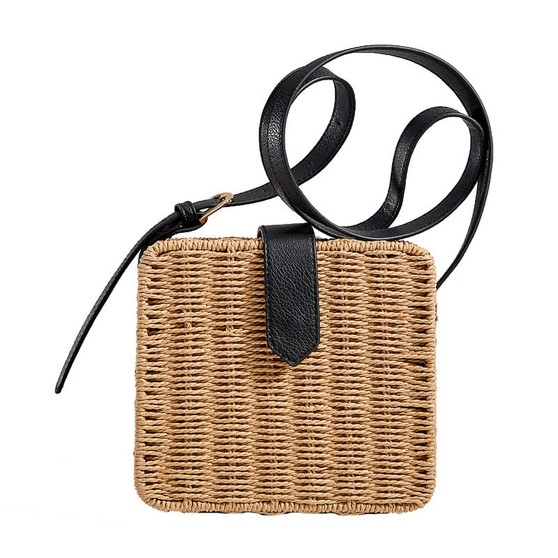  Square Straw Shoulder Bag