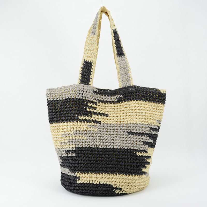 Colorful Large Straw Shoulder Bag