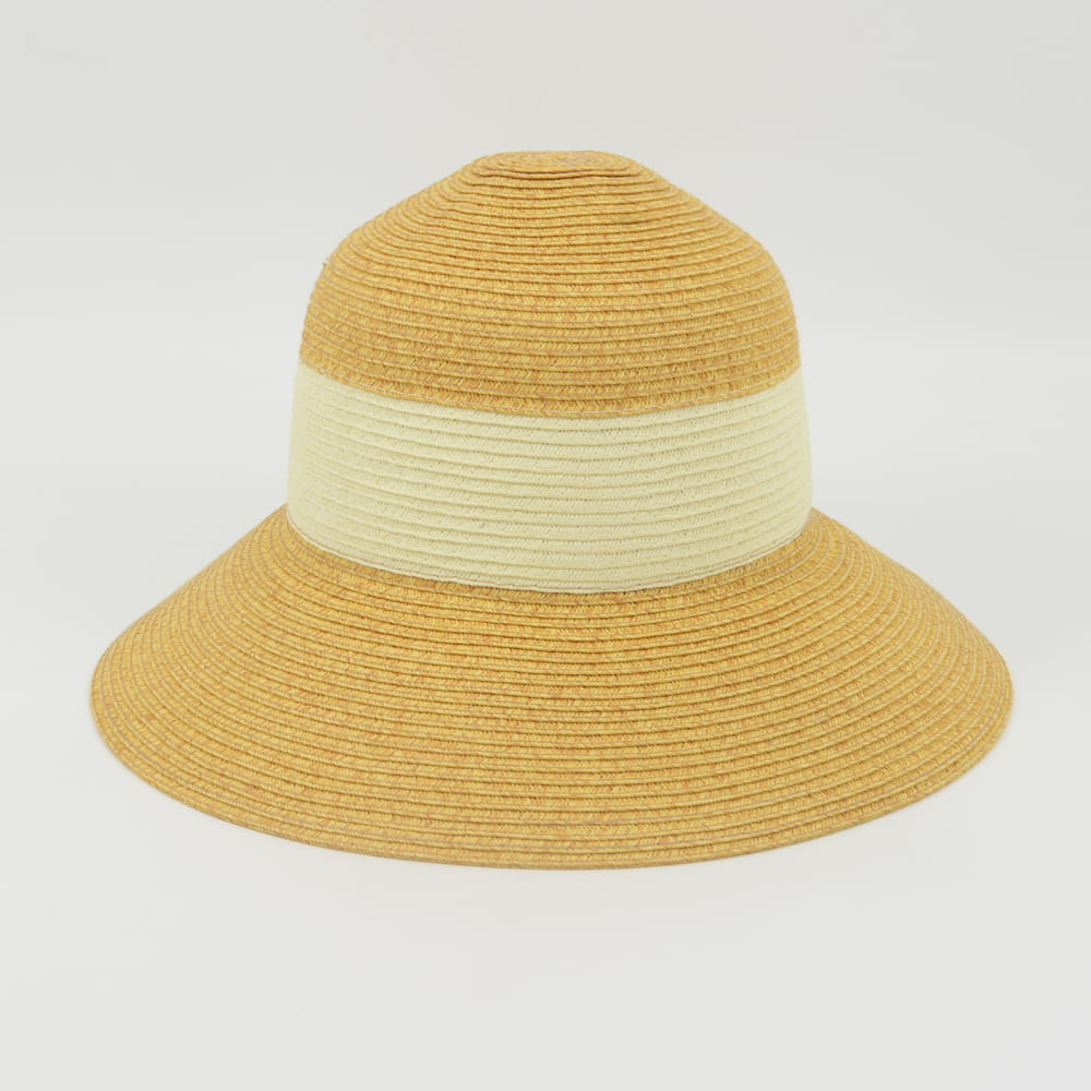 Women's Summer Outdoor Beach Bucket Paper Straw Hat