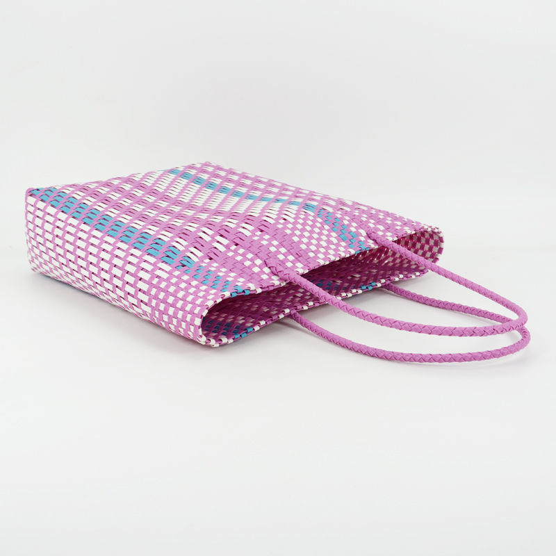Hand-woven Striped Handbag