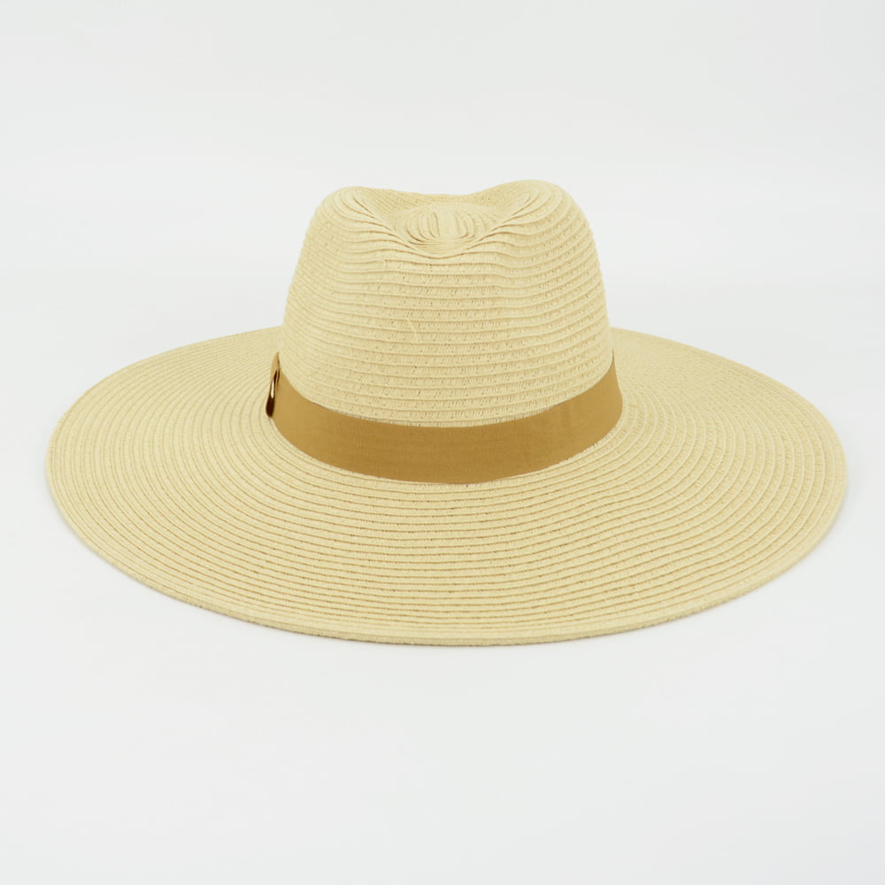 Women Paper Straw Fedora Hat
