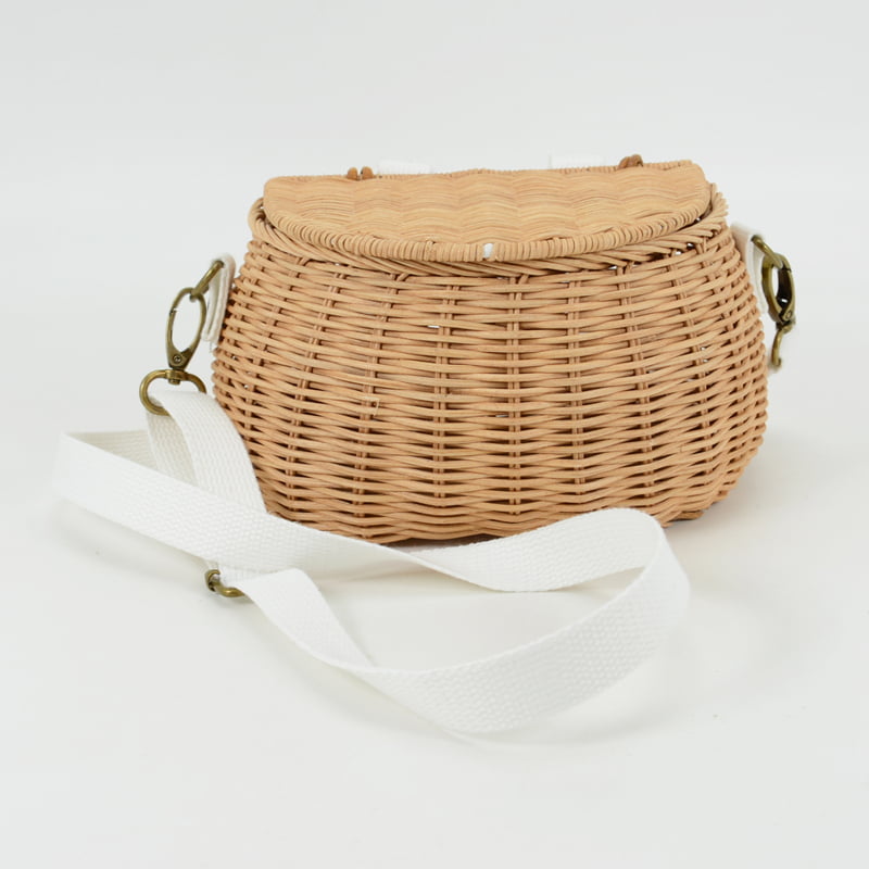 Mini Chari Wicker Rattan Basket Bag