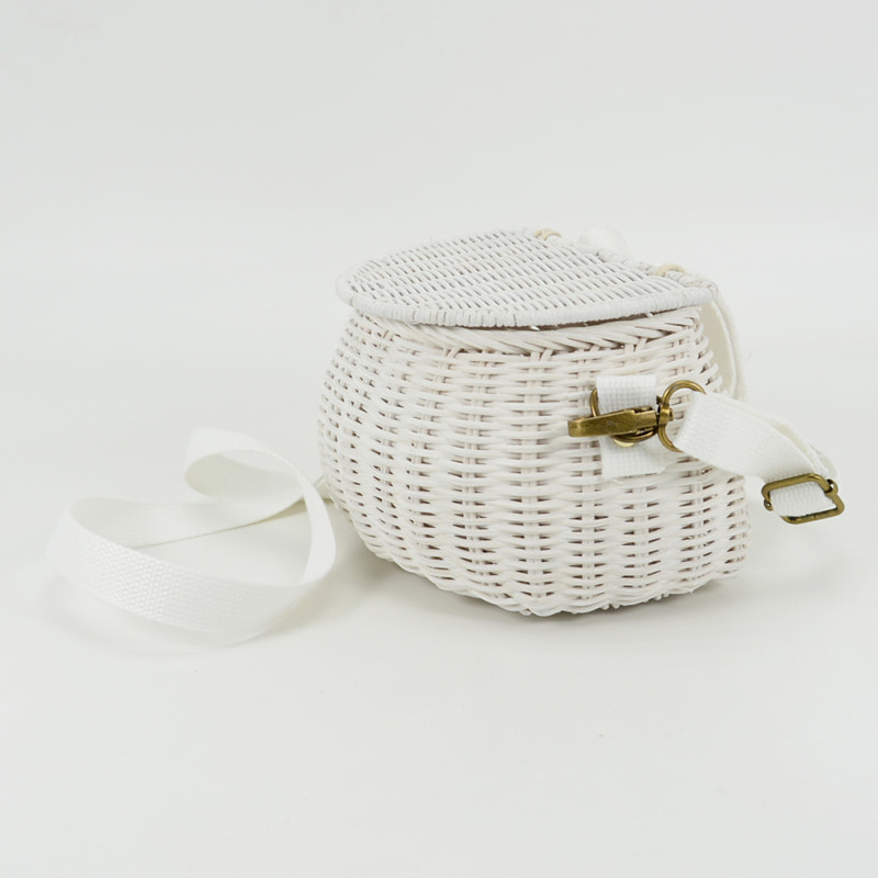 Mini Chari Wicker Rattan Basket Bag